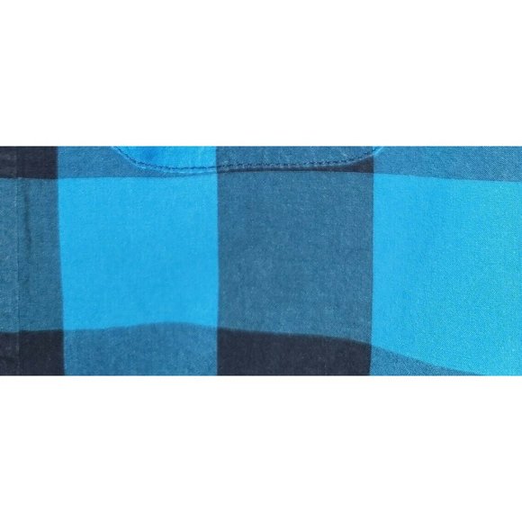 OshKosh Boys  Blue Casual Shirt Plaid Size 6T Long sleeve Button Up - Picture 3 of 4